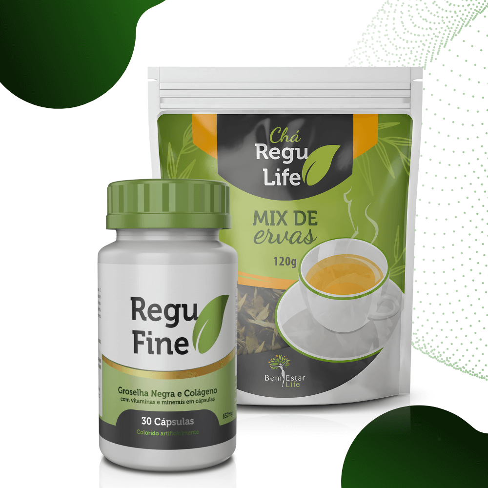 REGU FINE TRADICIONAL + CHÁ REGU LIFE pacote 120g