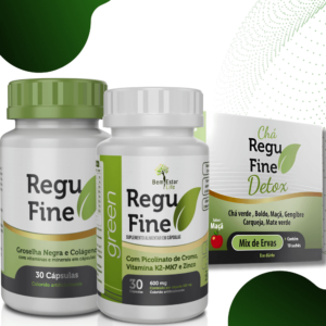 REGU FINE + REGU FINE GREEN Brinde CHÁ REGU FINE DETOX